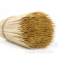 Biodégradable BBQ Barning Bamboo Kebabs Sticks